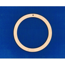 Obręcz  13,5cm   ,łapacz  z otworem , koło 13,5cm , szerokość obręczy  1,2cm. sklejka, makrama